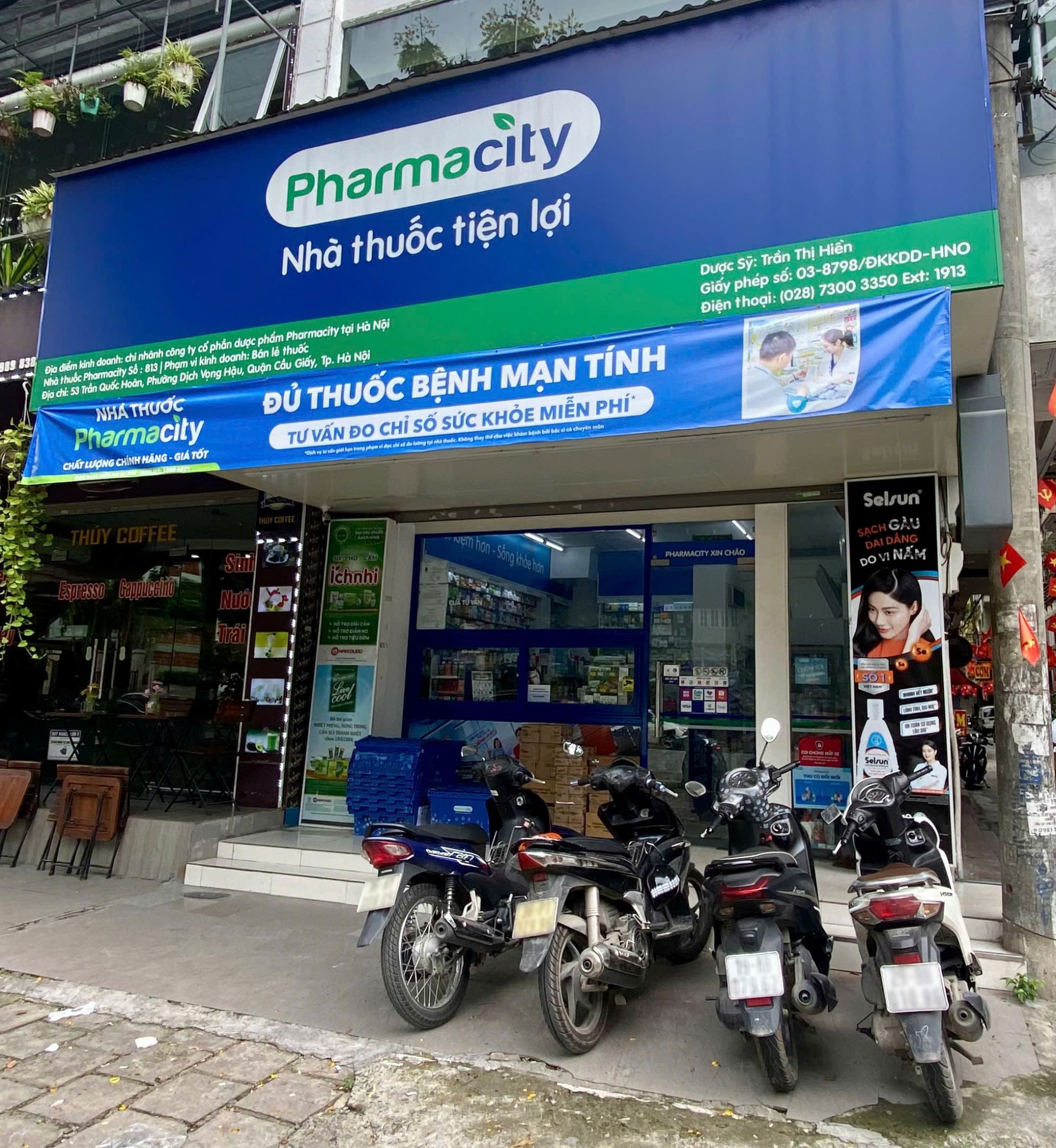 Nh&agrave; thuốc Pharmacity số 53 Trần Quốc Ho&agrave;n, phường Dịch Vọng, quận Cầu Giấy, H&agrave; Nội