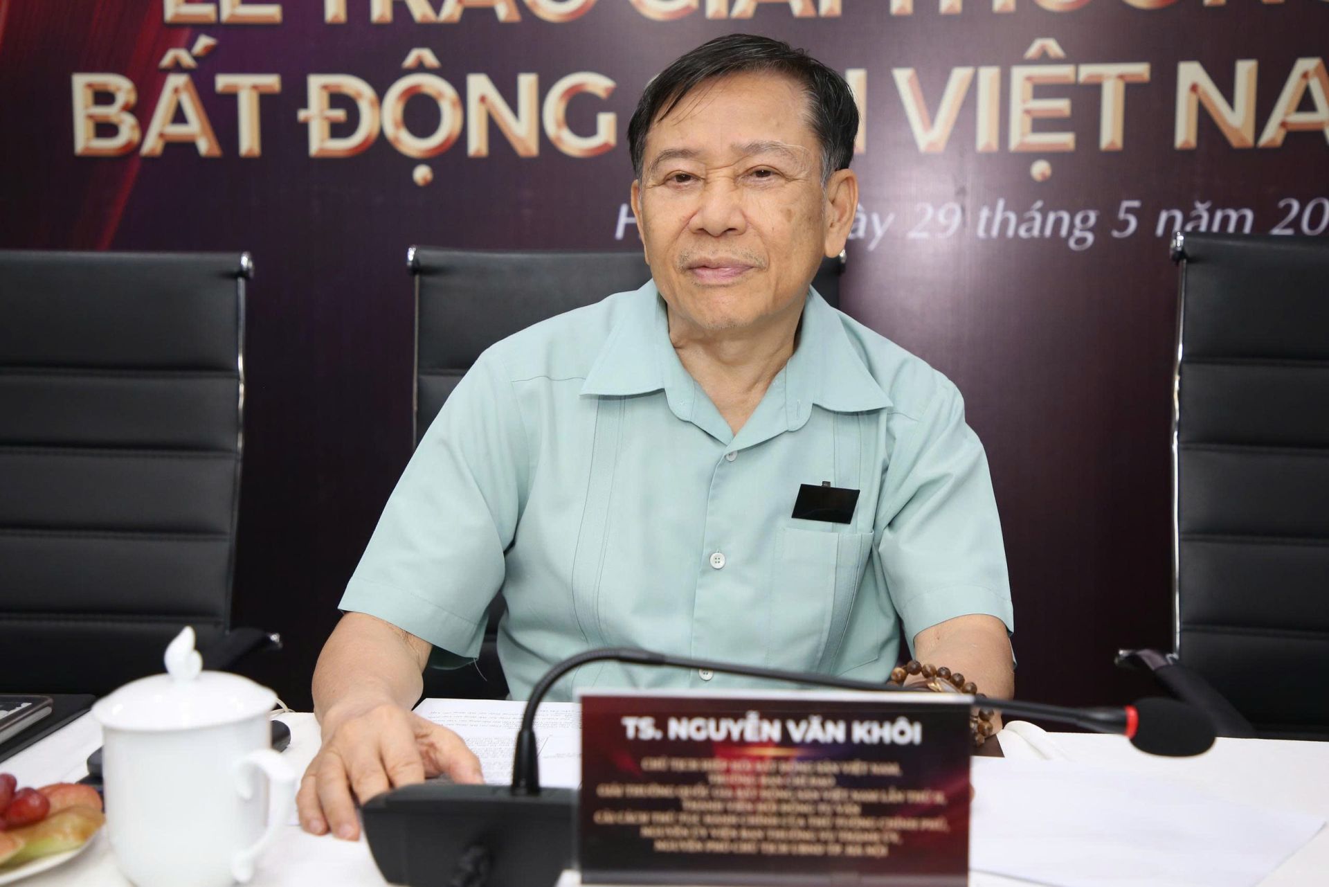 TS. Nguyễn Văn Kh&ocirc;i, Chủ tịch Hiệp hội Bất động sản Việt Nam