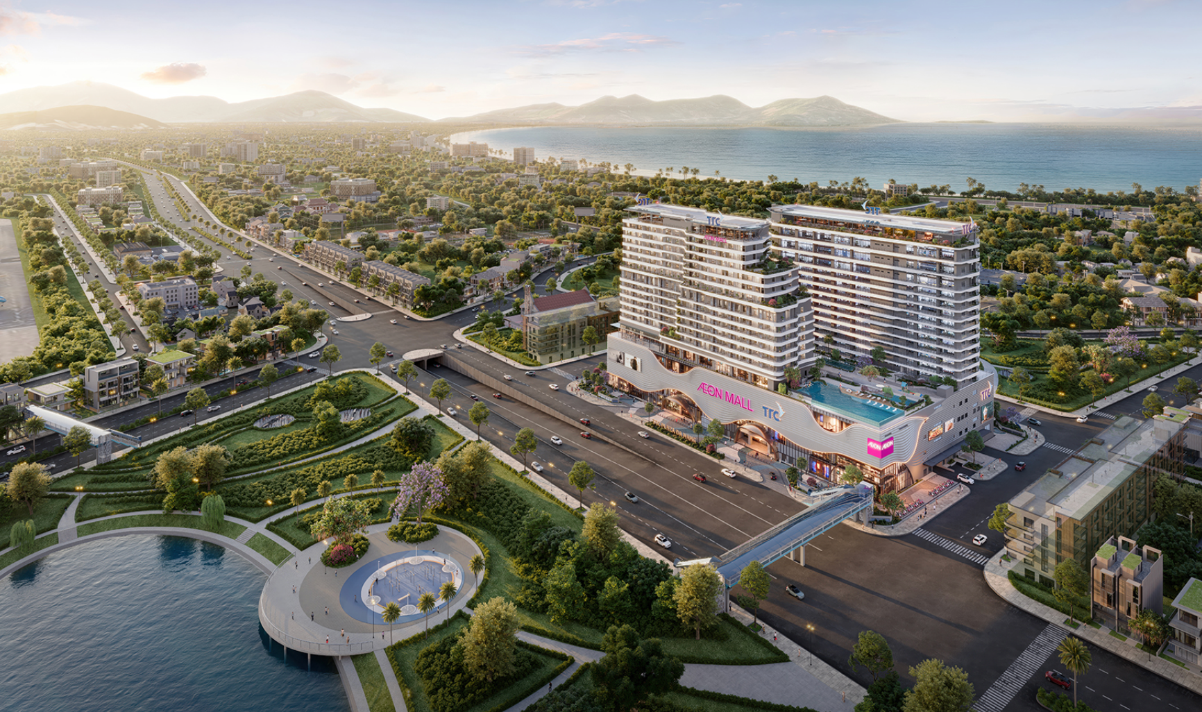Trung t&acirc;m thương mại AEON MALL Đ&agrave; Nẵng Thanh Kh&ecirc; tọa lạc ngay trung t&acirc;m th&agrave;nh phố. Ảnh minh hoạ
