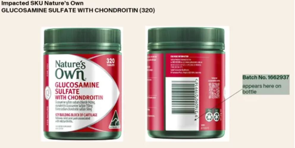 Cảnh báo khẩn: Thu hồi hai sản phẩm thực phẩm chức năng Nature’s Own do nguy cơ lẫn mảnh kính