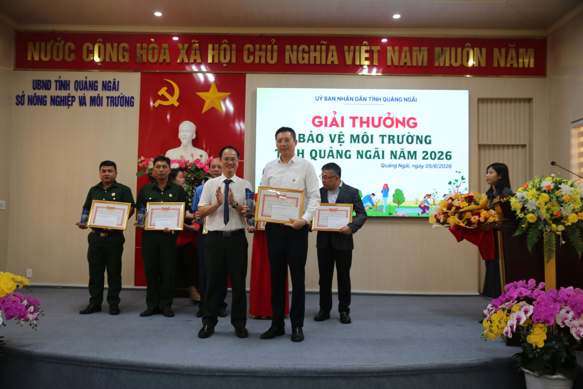 BSR được trao tặng Giải thưởng Bảo vệ môi trường tỉnh Quảng Ngãi năm 2026