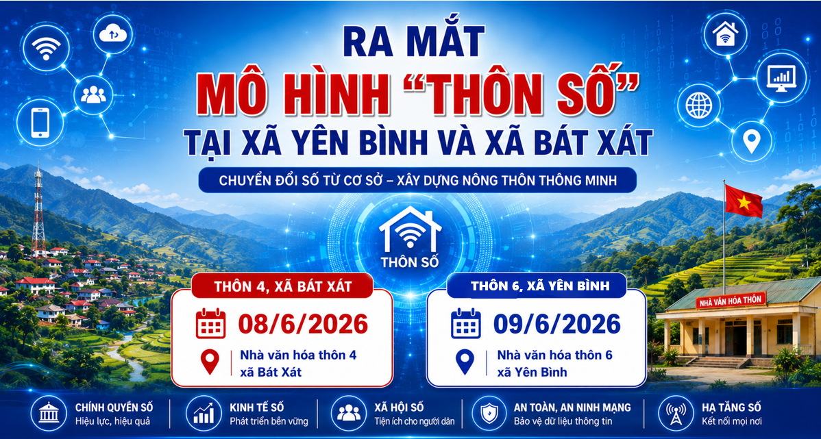 Lào Cai ra mắt mô hình “Thôn số”: Đưa chuyển đổi số đến từng cộng đồng dân cư
