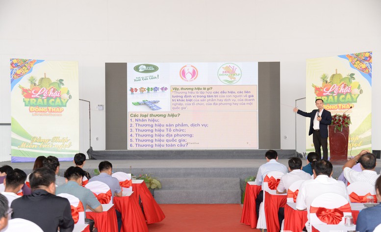 Hội thảo X&acirc;y dựng v&agrave; ph&aacute;t triển thương hiệu c&aacute;c sản phẩm n&ocirc;ng nghiệp chủ lực tỉnh Đồng Th&aacute;p - Ảnh: VGP/ Anh Thư