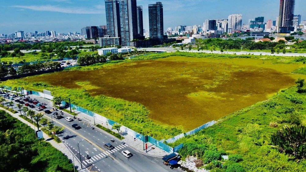 Hiện trạng khu đất triển khai dự &aacute;n Lotte Eco Smart City.
