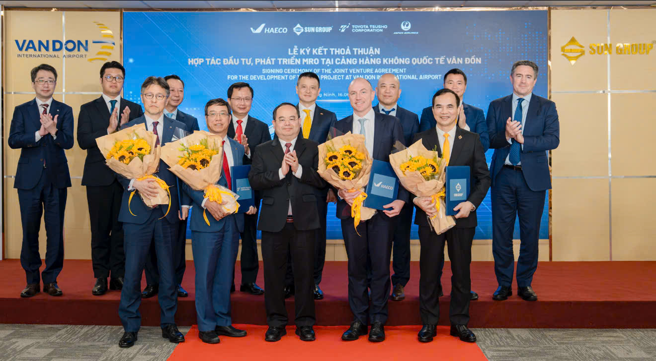 Sun Group ký kết với 3 “ông lớn” hàng không, nghiên cứu đầu tư xây dựng tổ hợp bảo dưỡng máy bay 360 triệu USD tại Vân Đồn