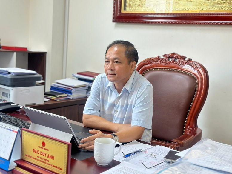 &Ocirc;ng Đ&agrave;o Duy Anh, Ph&oacute; Cục trưởng Cục Đổi mới s&aacute;ng tạo, Chuyển đổi xanh v&agrave; Khuyến c&ocirc;ng (Bộ C&ocirc;ng Thương): Nghị quyết số 29 đ&atilde; th&aacute;o gỡ cơ bản c&aacute;c n&uacute;t thắt c&ograve;n lại, tạo điều kiện cho lộ tr&igrave;nh sử dụng xăng E10 được triển khai đồng bộ, hiệu quả - Ảnh: VGP/Vũ Phong
