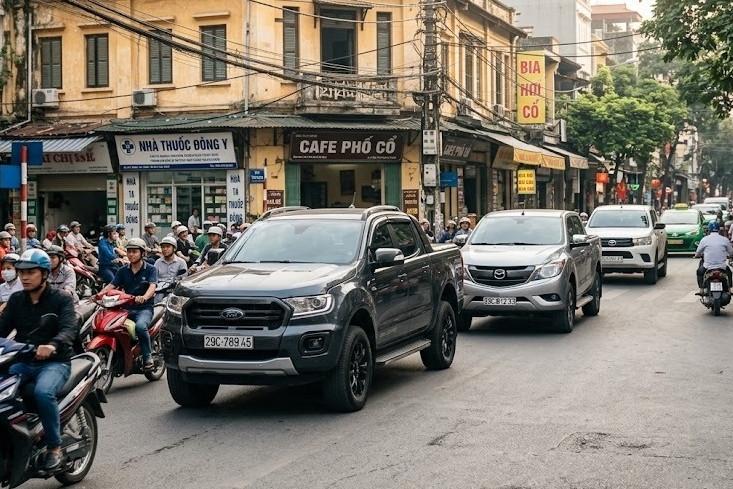 Từ 1/7, xe bán tải dưới 3,5 tấn được lưu thông như ô tô con