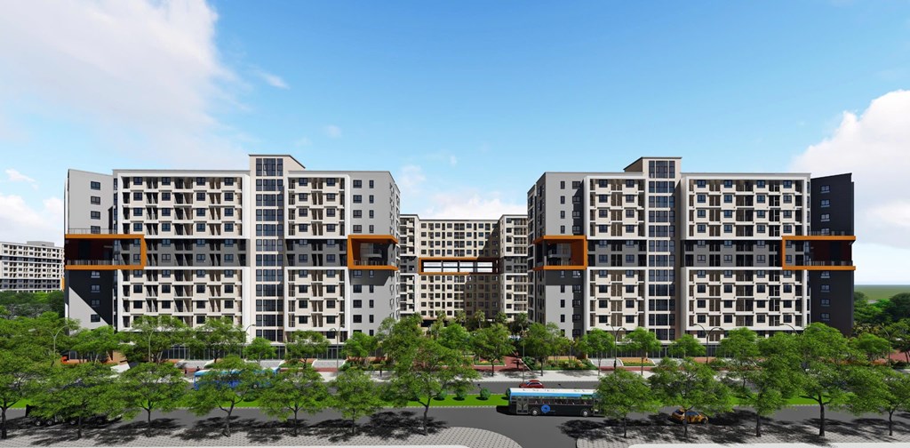 Phối cảnh Dự &aacute;n Nh&agrave; ở x&atilde; hội CT3 (Khu đ&ocirc; thị mới Kim Chung, x&atilde; Thi&ecirc;n Lộc, H&agrave; Nội). Ảnh: Bnews/vnanet.vn