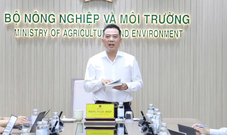 Thứ trưởng Đặng Ngọc Điệp: "Lợi thế cạnh tranh của ng&agrave;nh sẽ kh&ocirc;ng c&ograve;n đến từ mở rộng diện t&iacute;ch hay tăng lao động, m&agrave; từ chất lượng thể chế, hiệu quả quản trị v&agrave; năng lực đổi mới s&aacute;ng tạo" - Ảnh: VGP/Đỗ Hương