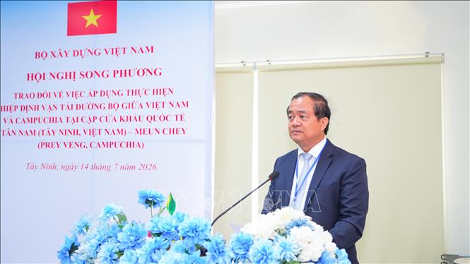 Việt Nam – Campuchia thống nhất triển khai vận tải liên vận quốc tế qua cặp cửa khẩu Tân Nam - Meun Chey