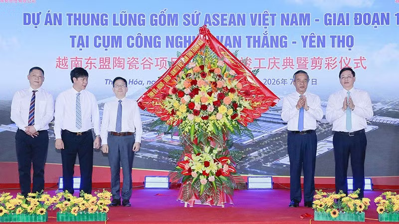 Thanh Hóa: Khánh thành dự án Thung lũng Gốm sứ Asean Việt Nam - giai đoạn I
