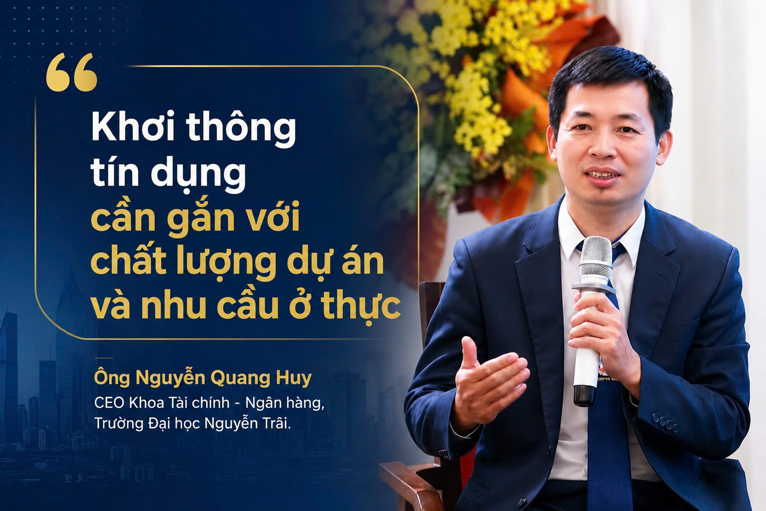 Khơi thông tín dụng cần gắn với chất lượng dự án và nhu cầu ở thực