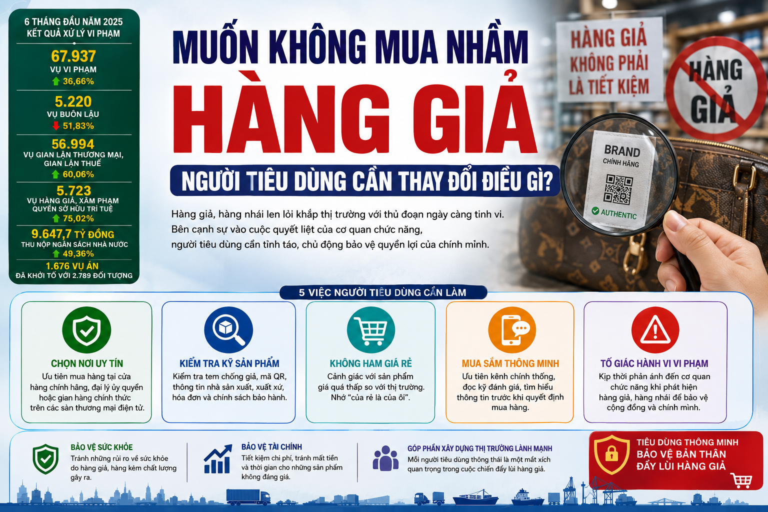 Hàng giả bủa vây: Người tiêu dùng cần làm gì để tránh "tiền mất, tật mang"?