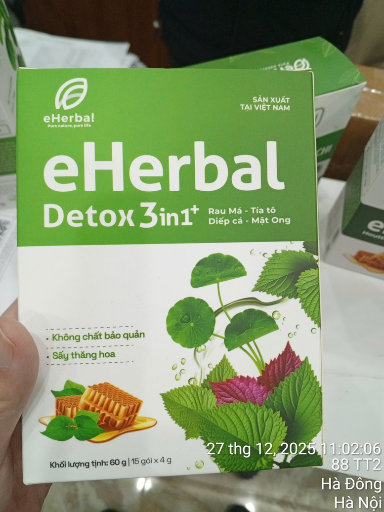 Một trong những sản phẩm vi phạm bị ph&aacute;t hiện v&agrave; ti&ecirc;u hủy của C&ocirc;ng ty Cổ phần Sản xuất v&agrave; Thương mại Eherbal - Ảnh: DMS