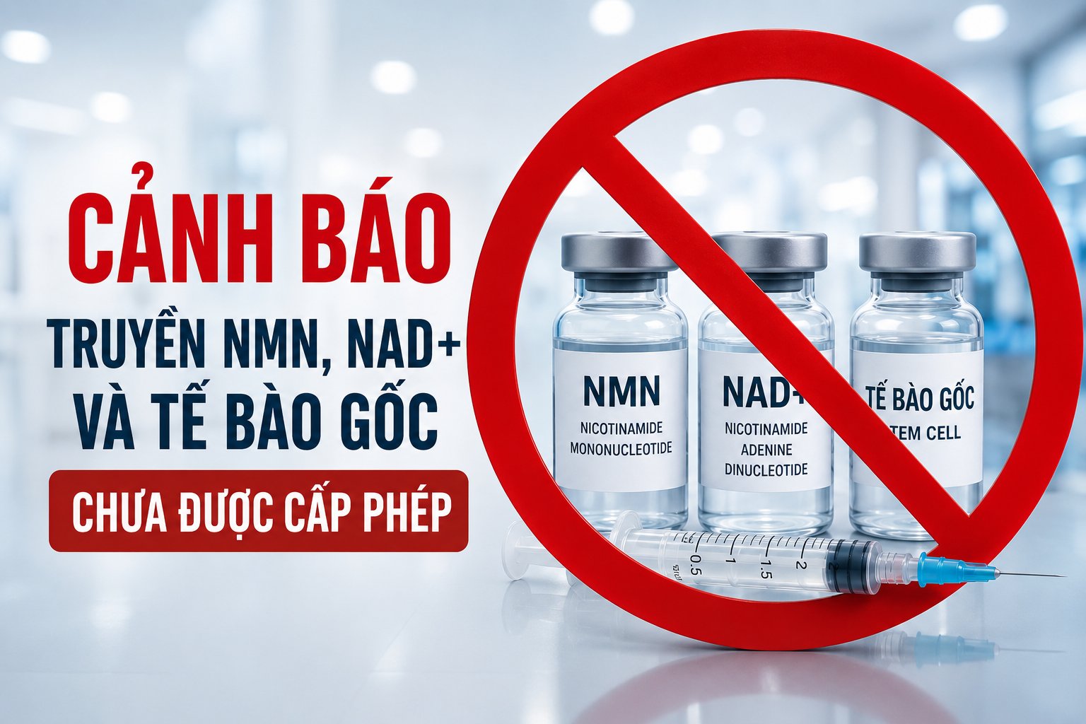 Sở Y tế Hà Nội lên tiếng cảnh báo người dân thận trọng trước quảng cáo truyền NMN, tế bào gốc