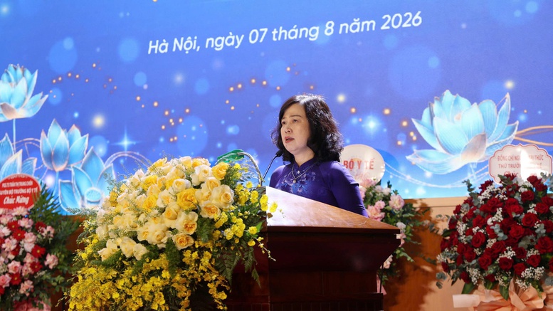 Bộ trưởng Đ&agrave;o Hồng Lan ph&aacute;t biểu tại Lễ kỷ niệm 30 năm th&agrave;nh lập Cục Quản l&yacute; dược, Bộ Y tế - Ảnh: Chinhphu.vn/HH