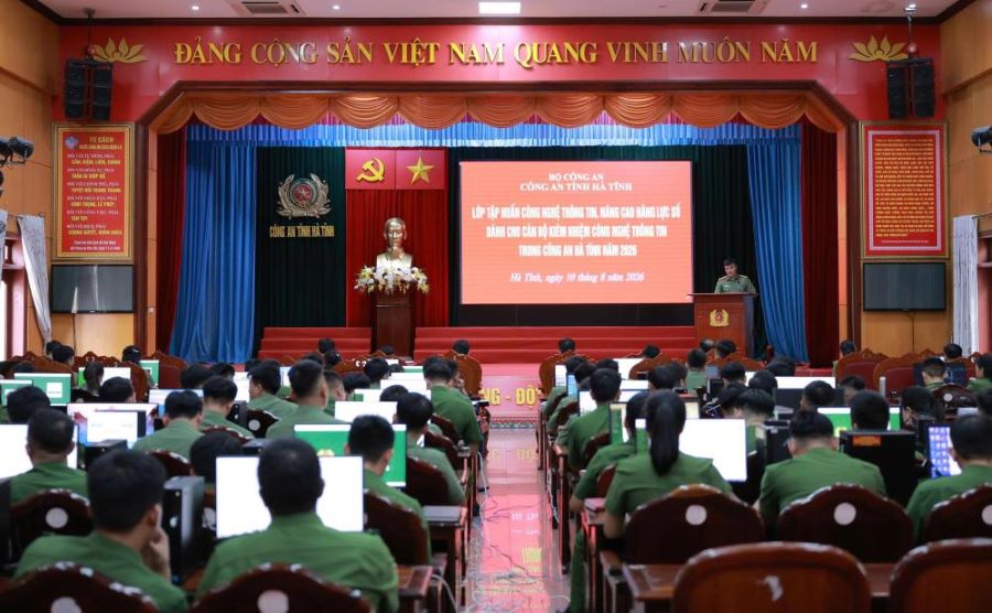Hà Tĩnh: Tập huấn công nghệ thông tin, nâng cao năng lực số cho cán bộ, chiến sĩ Công an