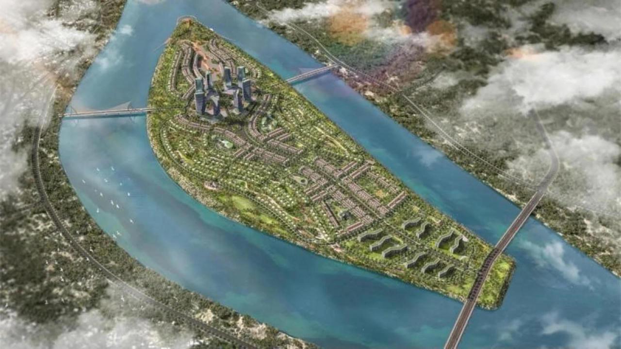 Đảo Ngọc 9.700 tỷ đồng giữa sông Trà Khúc