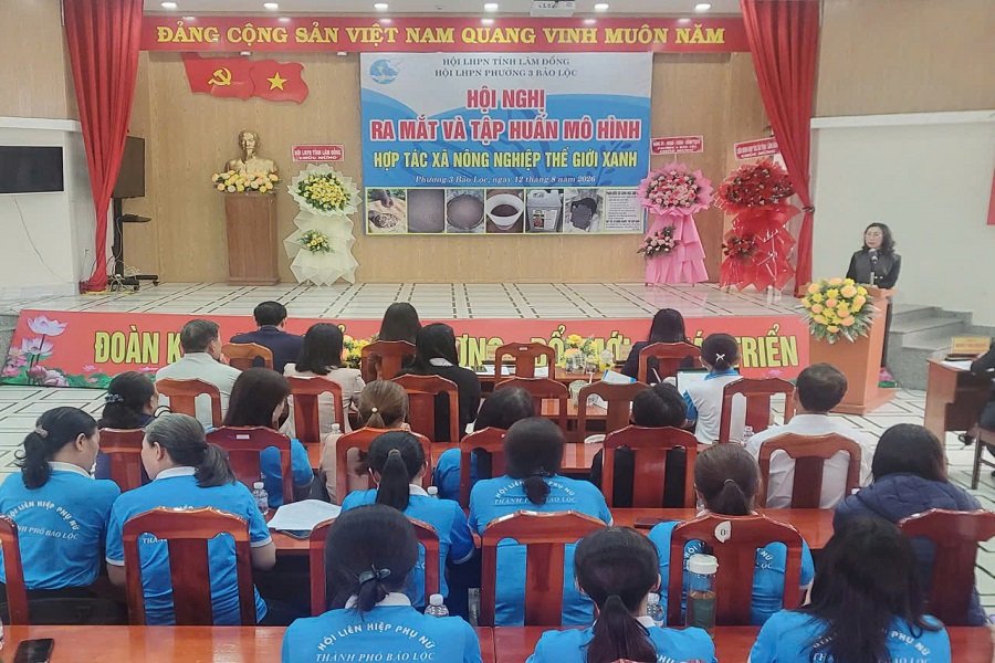 Lâm Đồng: Ra mắt Hợp tác xã Nông nghiệp Thế Giới Xanh do phụ nữ quản lý