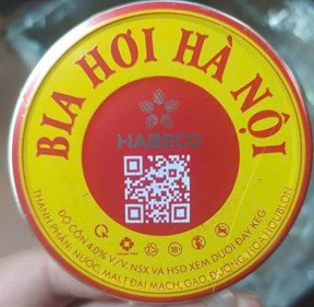 Nắp nh&ocirc;m sản phẩm Bia Hơi H&agrave; Nội c&oacute; m&atilde; QR truy xuất th&ocirc;ng tin