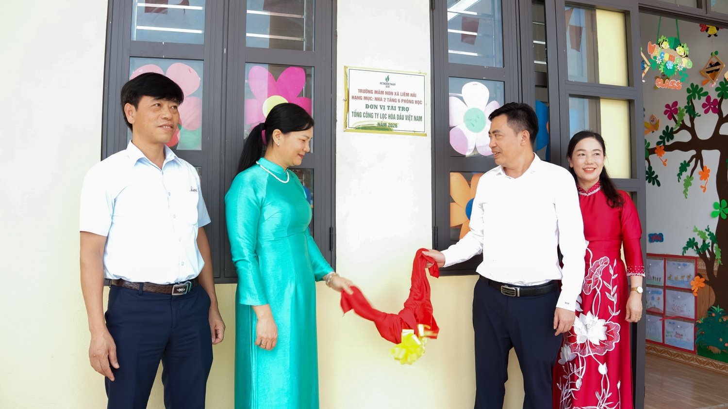 BSR đồng hành cùng xã Ninh Giang khánh thành trường mầm non Liêm Hải