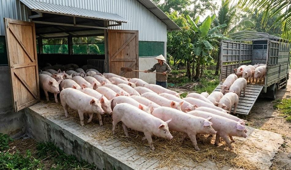 Giá heo hơi hôm nay 26/9: Đồng loạt giảm