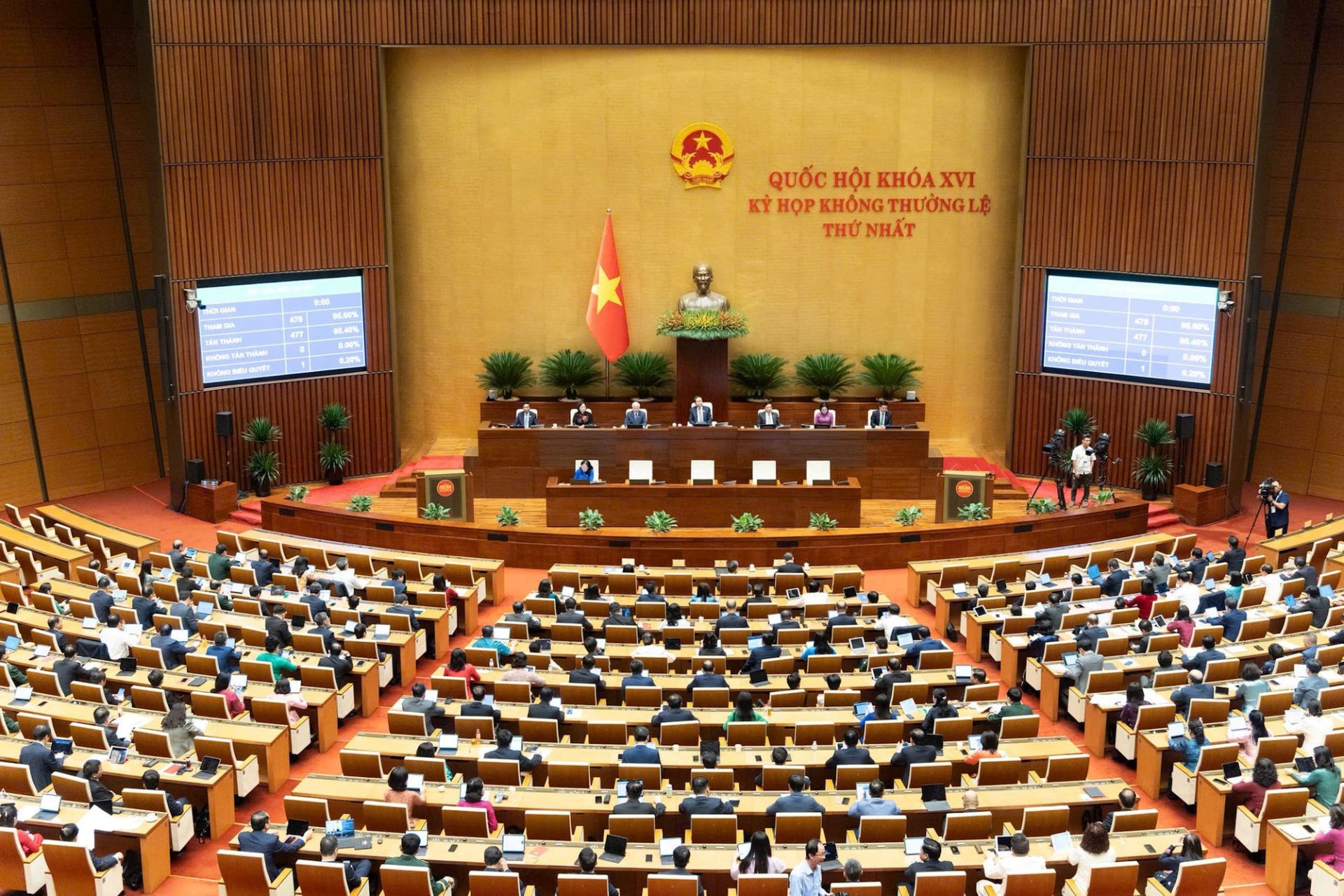 Quang cảnh phi&ecirc;n họp chiều ng&agrave;y 24/8. Ảnh: quochoi.vn