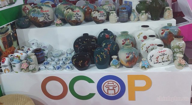 Sản phẩm OCOP TP. H&agrave; Nội. Ảnh: chinhphu.vn/Thiện T&acirc;m