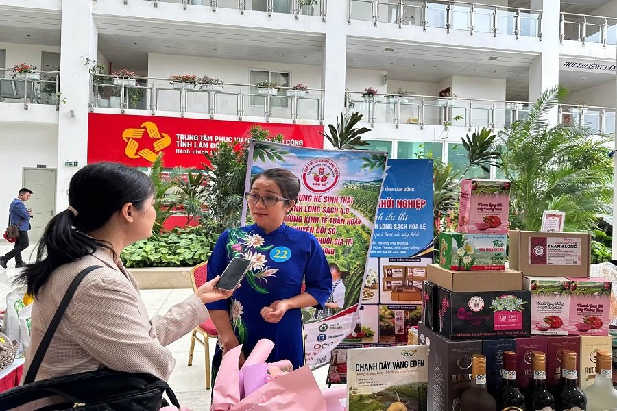 Thanh long sạch 4.0 đoạt giải nhất cuộc thi phụ nữ khởi nghiệp Lâm Đồng