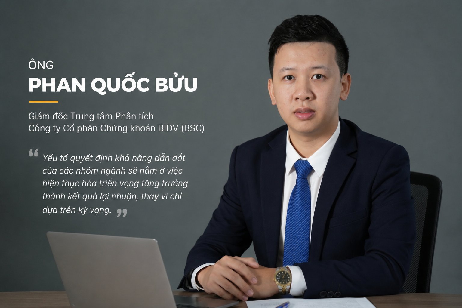 &Ocirc;ng Phan Quốc Bửu, Gi&aacute;m đốc Trung t&acirc;m Ph&acirc;n t&iacute;ch BSC