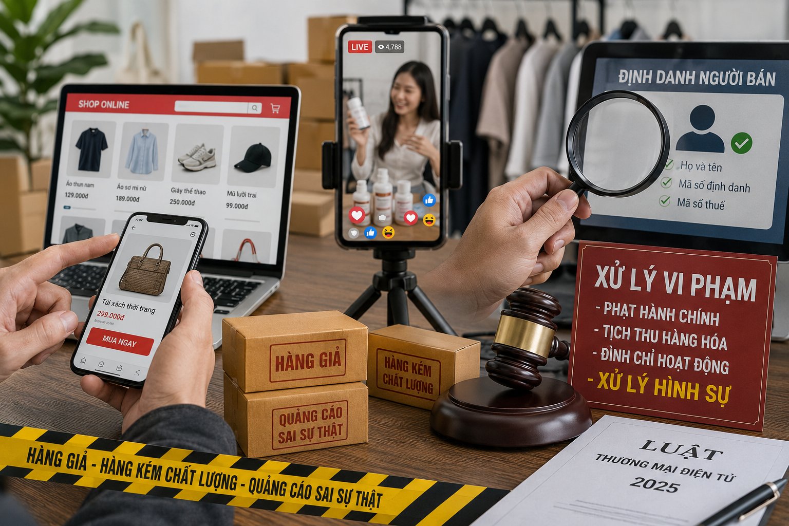 Siết quản lý bán hàng online, tăng chế tài với hành vi gian dối người tiêu dùng