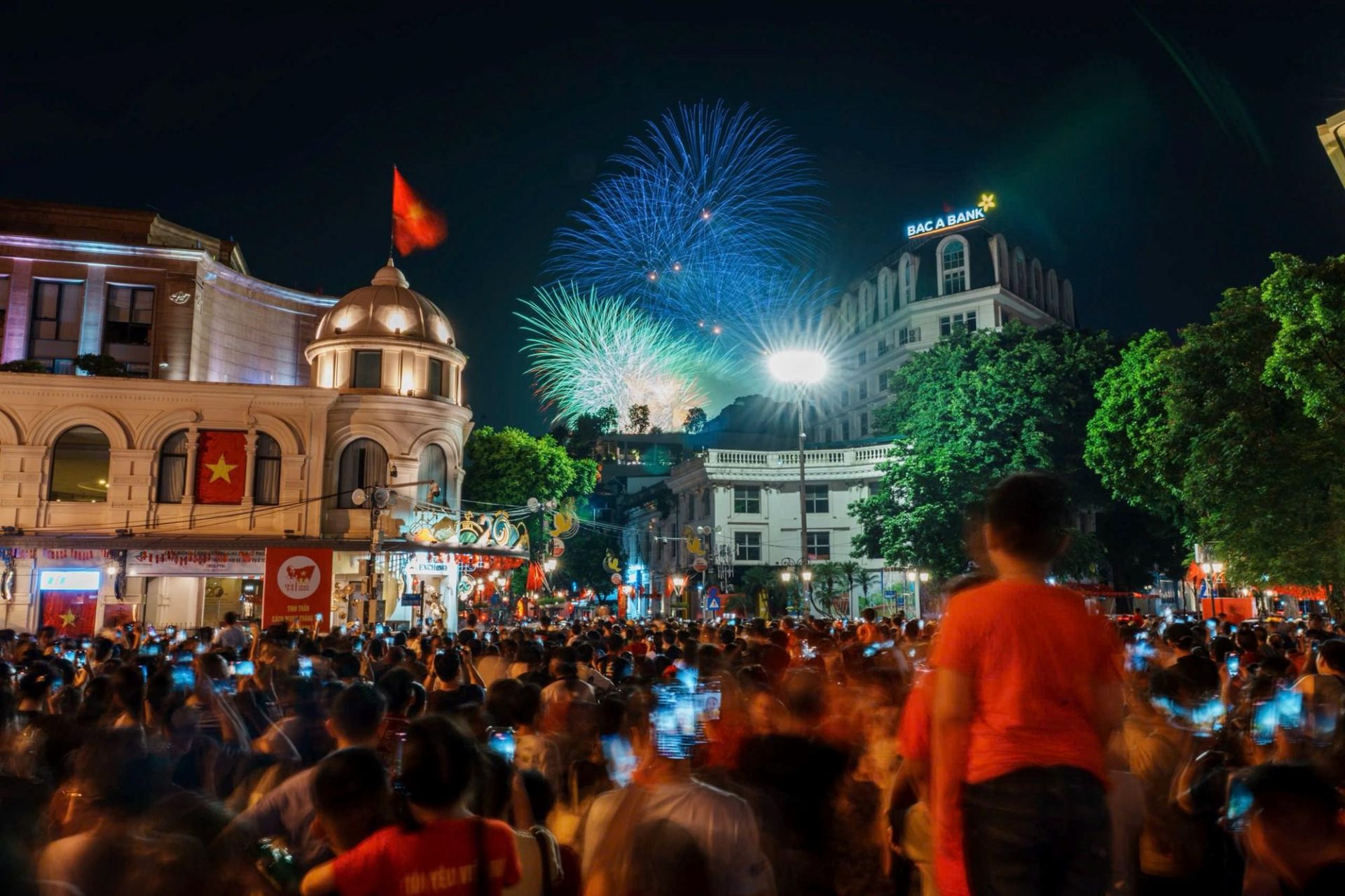 H&agrave; Nội tổ chức bắn ph&aacute;o hoa tại 5 trận địa trong tối Quốc kh&aacute;nh 2/9/2026. Ảnh minh họa.