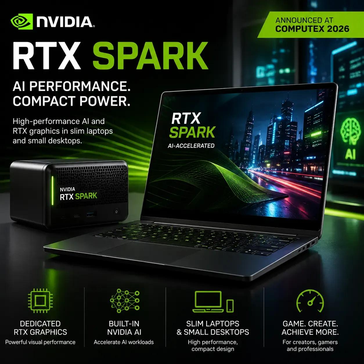 Nvidia tung PC AI RTX Spark, Lenovo ra mắt laptop màu sắc