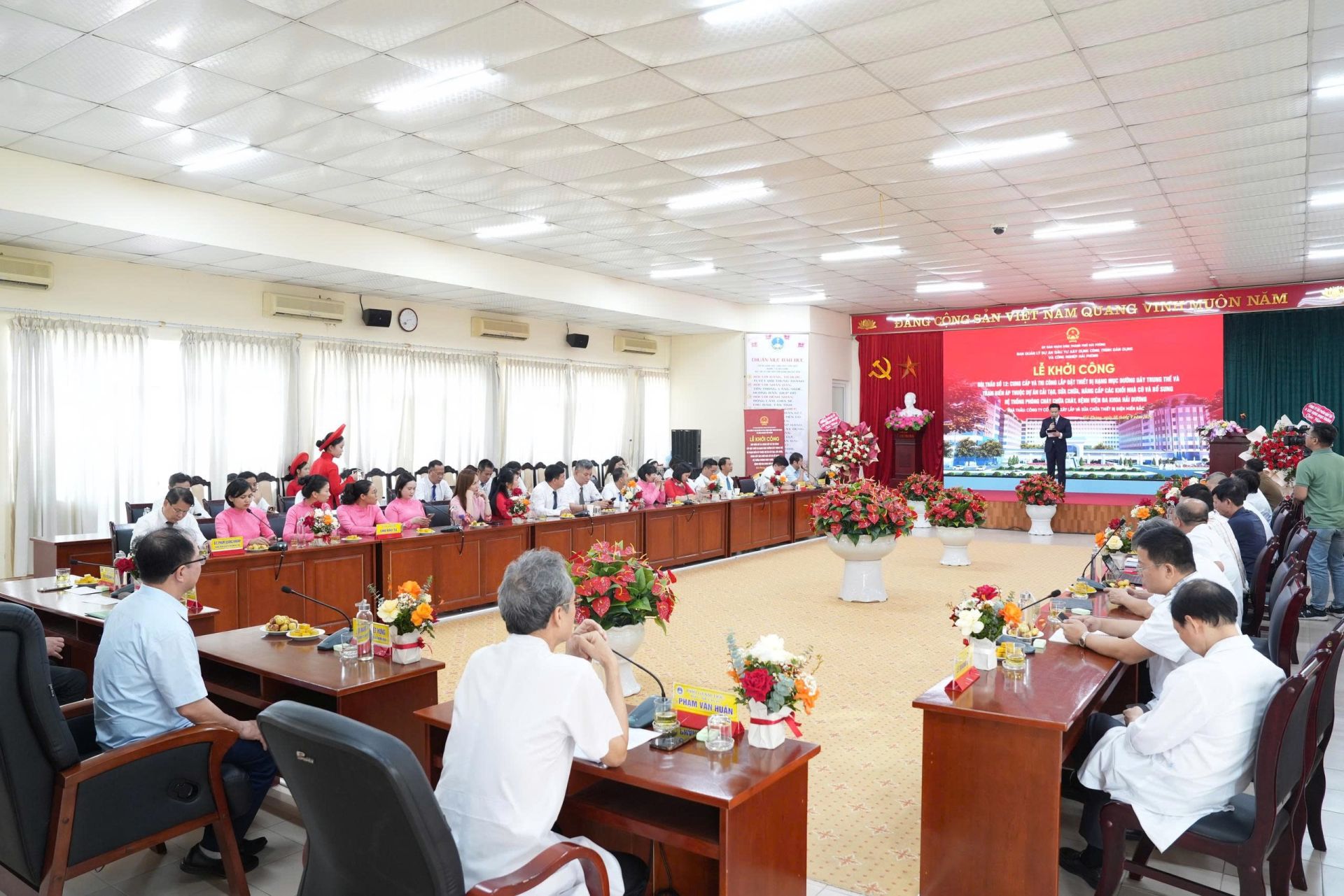 Hải Phòng: Khởi công gói thầu đường dây trung thế và trạm biến áp tại Bệnh viện Đa khoa Hải Dương