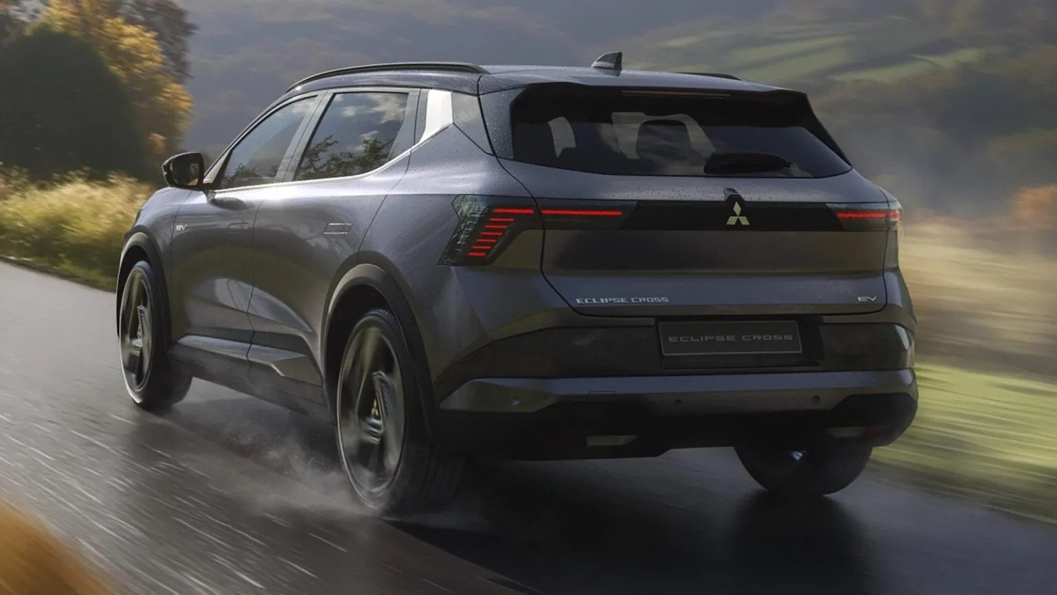 Thiết kế tổng thể của Mitsubishi Eclipse Cross EV gần như được giữ nguy&ecirc;n sau một năm ra mắt. Ảnh  Mitsubishi