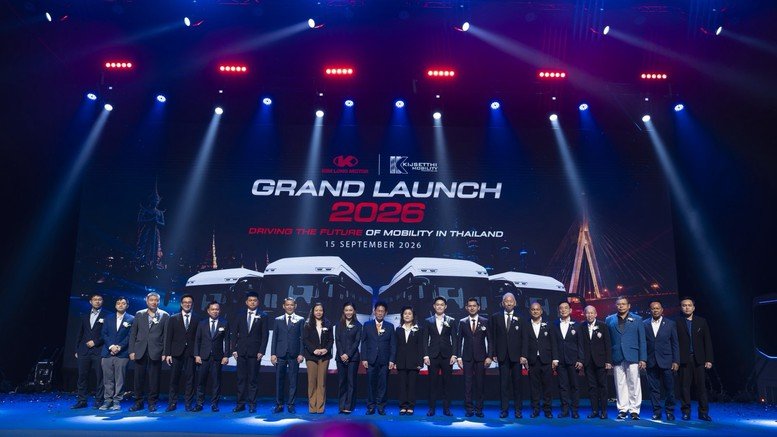 Xe bus 'Made in Vietnam' thương hiệu KIM LONG ra mắt thị trường Thái Lan