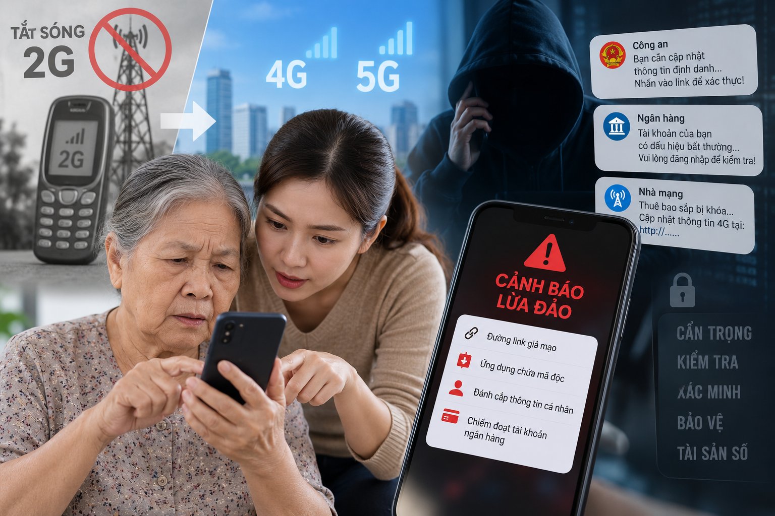 Chuyển từ điện thoại 2G sang smartphone: Cẩn trọng “bẫy” lừa đảo