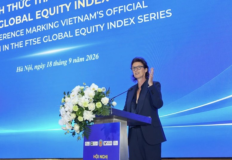 B&agrave; Fiona Bassett, Tổng Gi&aacute;m đốc FTSE Russell - Ảnh: chinhphu.vn