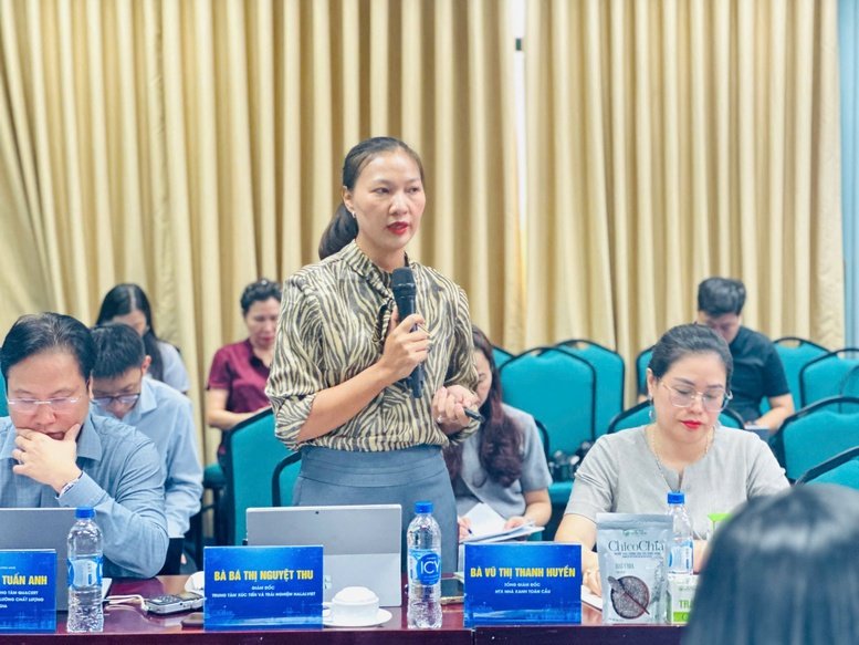 B&agrave; B&aacute; Thị Nguyệt Thu, Gi&aacute;m đốc Trung t&acirc;m X&uacute;c tiến v&agrave; Trải nghiệm Halalviet: Việt Nam c&oacute; lợi thế về nguồn nguy&ecirc;n liệu v&agrave; nhiều sản phẩm n&ocirc;ng nghiệp, song khả năng cung ứng sản phẩm Halal - Ảnh: chinhphu.vn/Vũ Phong