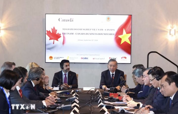 Tổng Bí thư, Chủ tịch nước Tô Lâm dự Tọa đàm cấp cao doanh nghiệp Việt Nam-Canada
