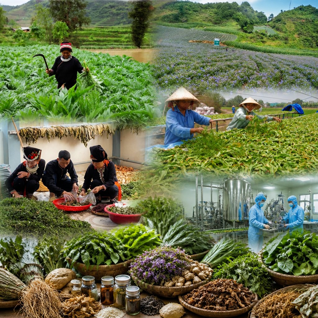 Lào Cai đặt mục tiêu nâng giá trị ngành hàng dược liệu sau chế biến đạt trên 2.000 tỷ đồng