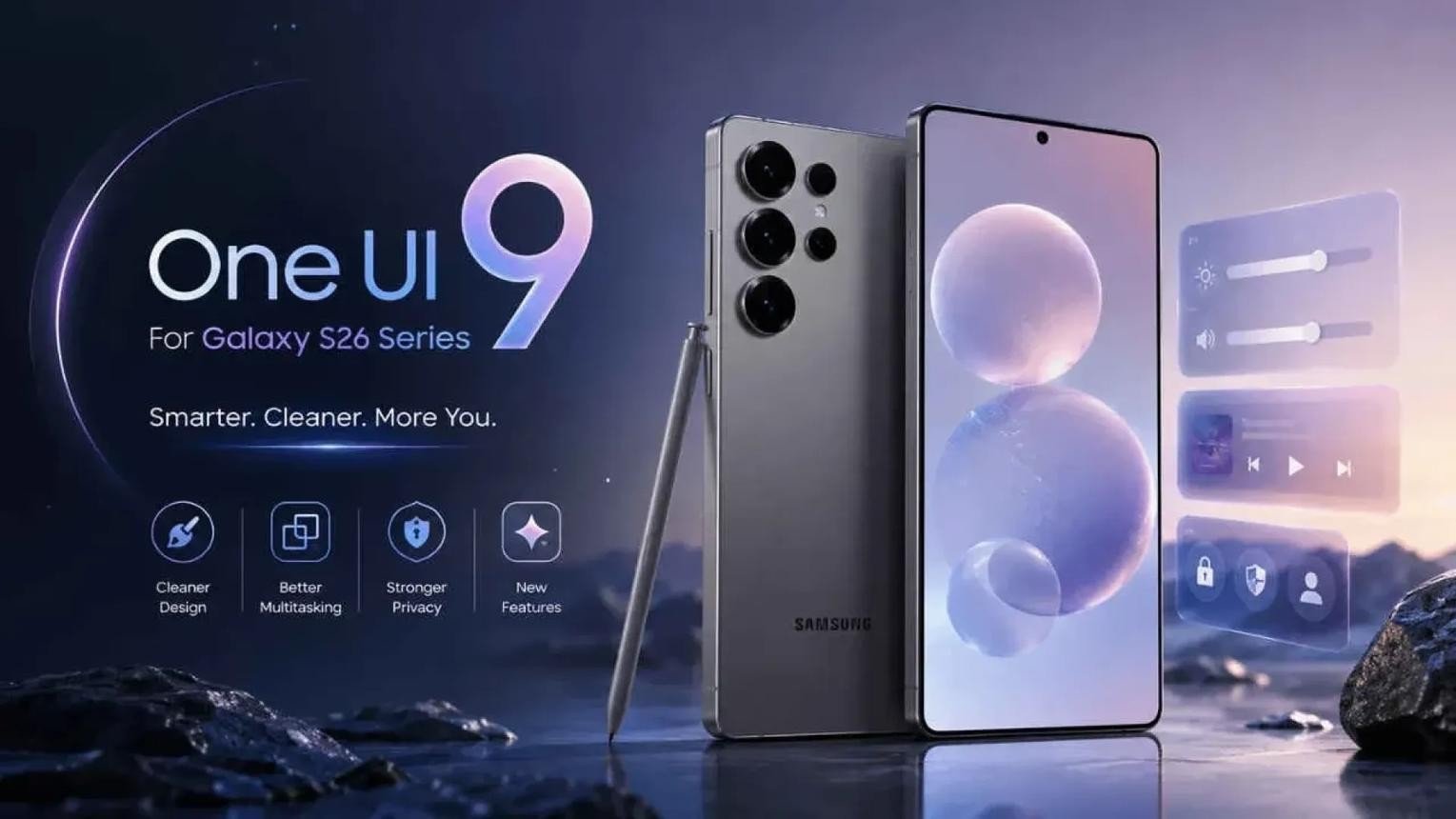 Samsung đang từng bước mở rộng One UI 9 đến người d&ugrave;ng Galaxy S26 tại nhiều thị trường. Nguồn: Internet