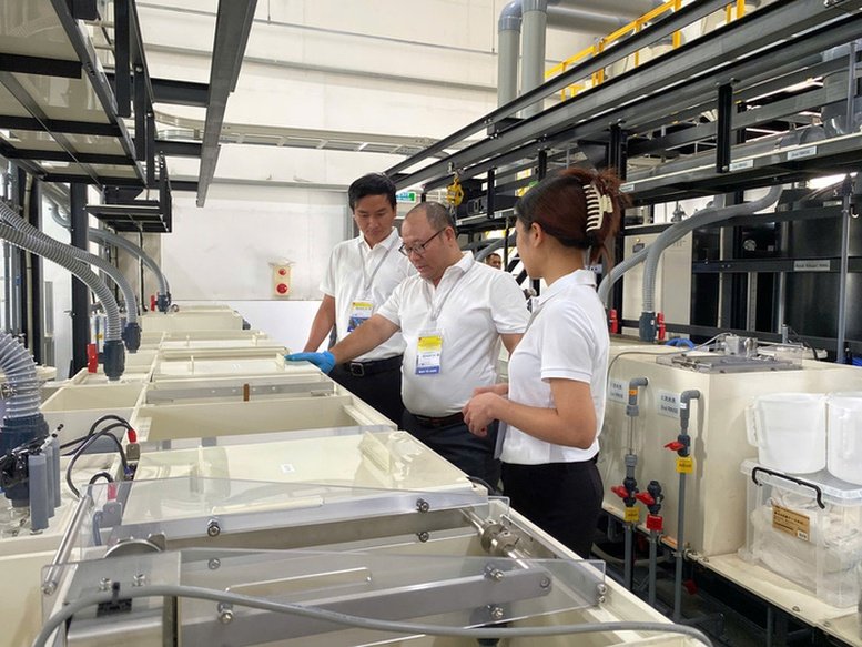 Nh&agrave; m&aacute;y Onaga Nhật Bản tại Khu c&ocirc;ng nghiệp hỗ trợ Nam H&agrave; Nội (HANSSIP) - Ảnh: B&aacute;o C&ocirc;ng Thương