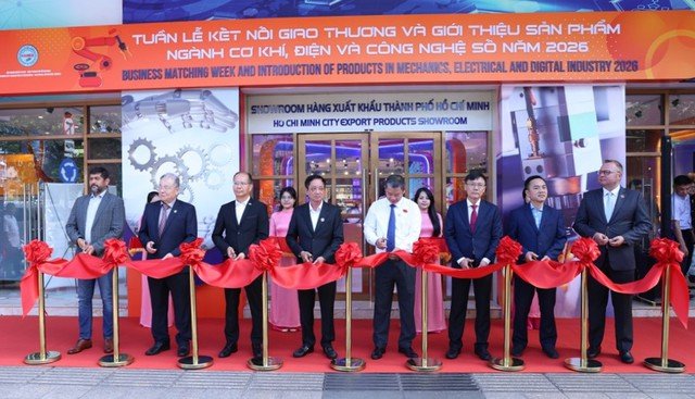 Khai mạc Tuần lễ kết nối giao thương v&agrave; giới thiệu sản phẩm ng&agrave;nh cơ kh&iacute;, điện v&agrave; c&ocirc;ng nghệ số năm 2026 - Ảnh: Ph&uacute; Quốc